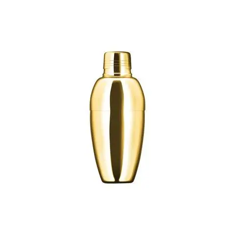 [PR/00097] Cobbler Shaker 500 ml Edelstahl goldfarben 