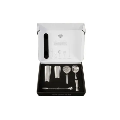 [PR/00119] Cocktail Box 6 tlg. Edelstahl