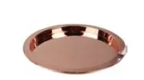 [PR/04253] Serviertablett rund 35 cm Edelstahl kupferfarben
