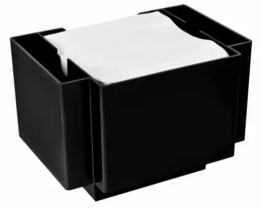 [PR/04256] Serviettenhalter 6 tlg. Kunststoff schwarz 