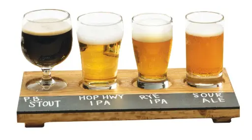 [PR/04387] Tastingtablett für 4 Gläser 