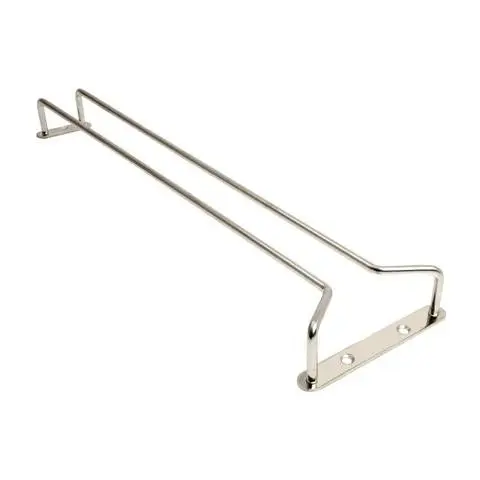 [PR/04393] Gläserschiene 30 cm Chrom 2 Stück