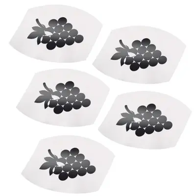 [PR/04414] Tropffreier Wein Ausgießer "Safety" 5 Stück Edelstahl kupferfarben