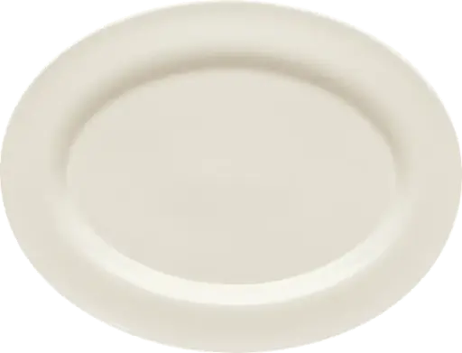 [PR/02115] Platte oval Fahne 29 cm creme Form Generation Schönwald - Restposten  