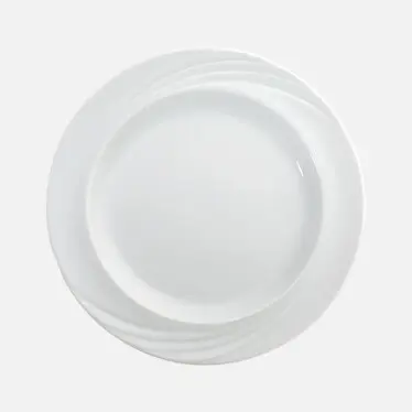 [PR/04464] Spezialteller flach Fahne 24 cm Form 1298 weiß Schönwald - Restposten   