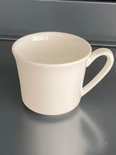 [PR/02129] Mocca Obere 0,10 l  Bone China ( nur Tasse ) Form Jade weiß  Rosenthal - Restposten    