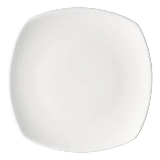 [PR/02134] Teller flach coupe 27 cm viereckig weiß Form Options Bauscher  - Restposten   