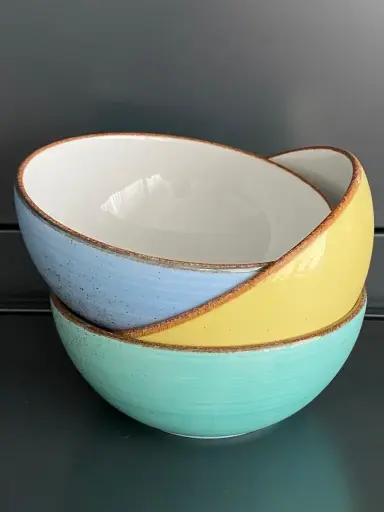 [PR/04481] Schale 15 cm blau Form Rustic   - Restposten  