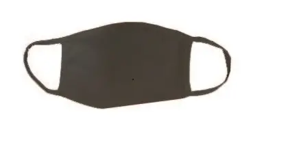 [PR/02143] Mundschutz Maske Premium schwarz 100% Baumwolle waschbar - Restposten   