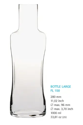 [PR/02153] Glaskaraffe 1 l Serie Aqua Futura 