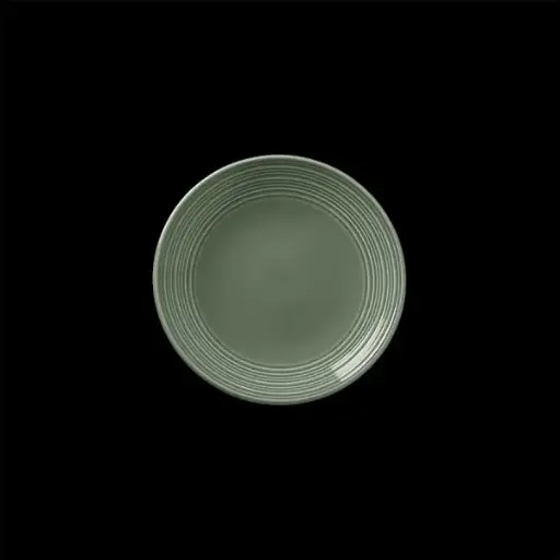 [PR/06956] Teller flach coupe 15,25 cm Concorde Vollglasur grün