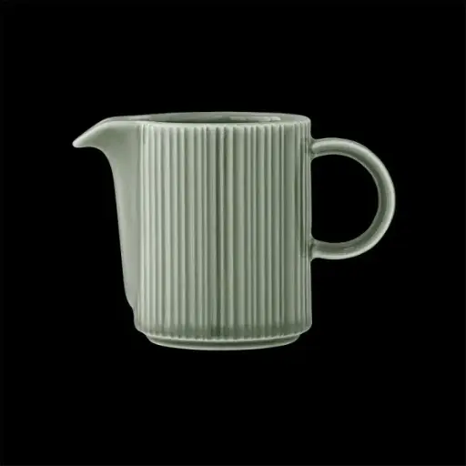 [PR/04540] Gießer mit Henkel 14,25 cl Concorde Vollglasur grün