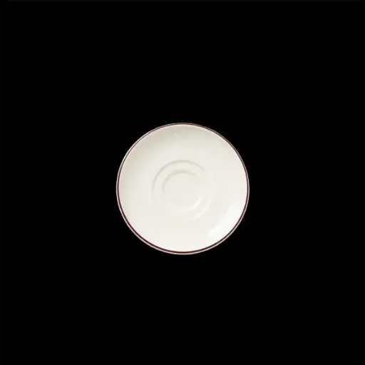 [PR/04589] Espresso-Untere 11,75 cm Concorde farbiges Band maroon