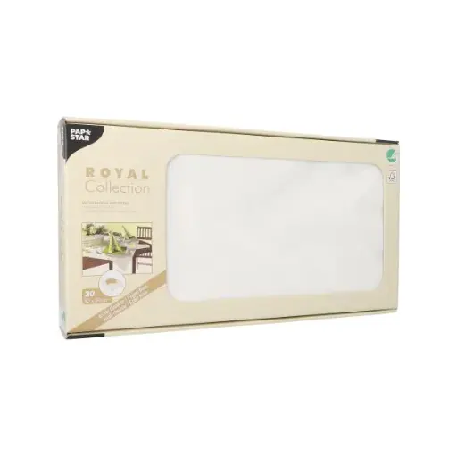 [PR/02206] Tissue Mitteldecke 80 cm x 80 cm weiß 20 Stück
