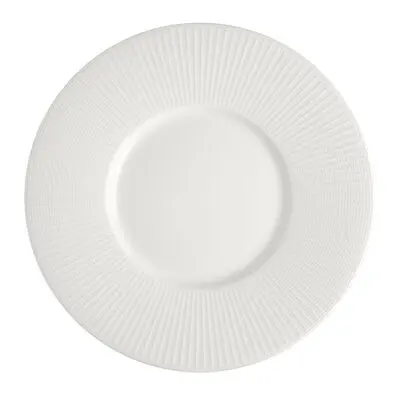 [PR/02245] Gourmet Teller 28,5 cm flach Medium Well Willow weiß 
