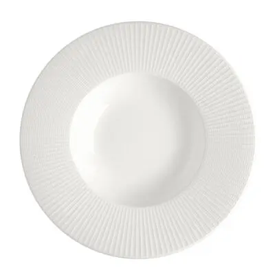 [PR/02253] Gourmet Teller tief 28,5 cm Rimmed Willow weiß   