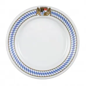 [PR/04712] Teller flach Fahne 21 cm 1/2 dick Bayern-Serie  