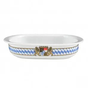 [PR/02301] Auflaufform oval 22 x 14,5 cm Bayern-Serie  