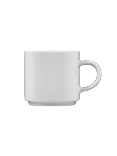 [PR/02383] Espresso-Obere 0,09 l stapelbar Form Savoy weiß Seltmann     