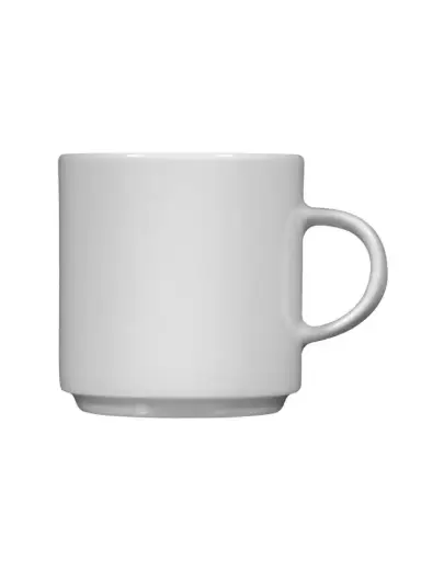 [PR/02386] Cappuccino-Obere 0,22 l stapelbar Form Savoy weiß Seltmann     
