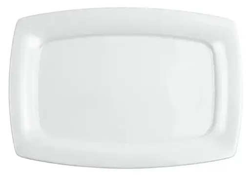 [PR/04823] Teller rechteckig 35 x 24,5 cm Form Savoy weiß Seltmann    