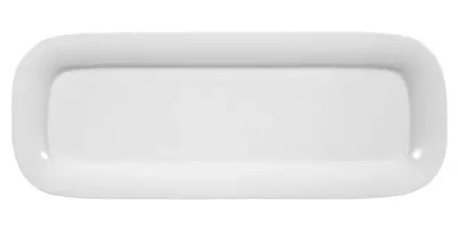 [PR/04826] Platte eckig 30 x 14 cm Form Savoy weiß Seltmann  