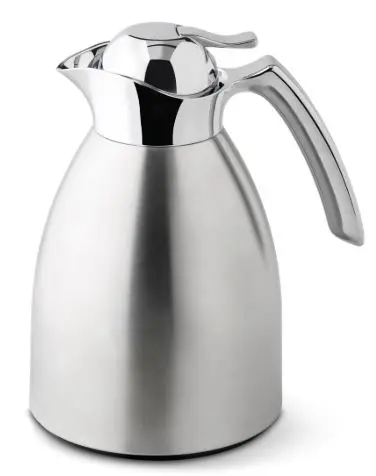 [PR/04889] Isolierkanne satiniert Edelstahl / Glas 0,7 L