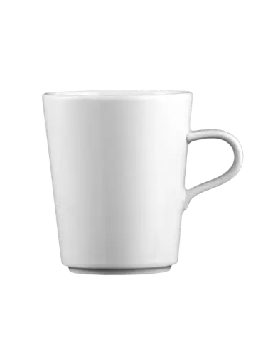[PR/02486] Becher mit Henkel 0,28 l Form Mandarin weiß Seltmann  