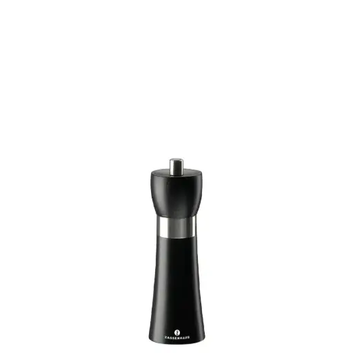 [PR/02515] Salzmühle 18 cm Buche matt schwarz Modell Hamburg -Zassenhaus   