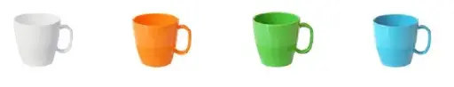Tasse 230 ml farbig aus PBT