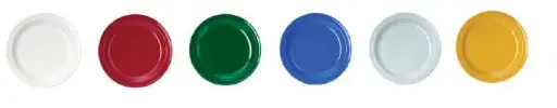 Teller flach 195 mm farbig Melamin  