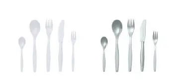 Besteck 5-tlg. Mehrweg aus SAN 190 mm 