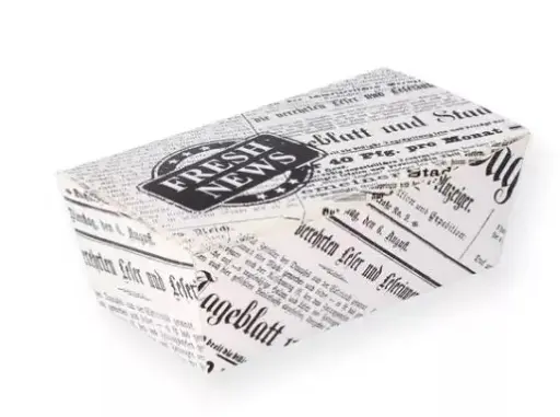[PR/02787] Fingerfood Box klein "Zeitung" 50 Stück
