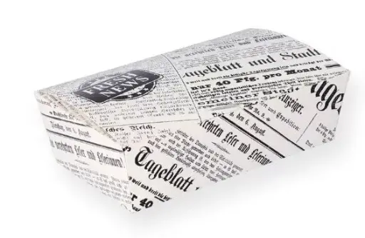 [PR/02789] Fingerfood Box mittel "Zeitung" 50 Stück