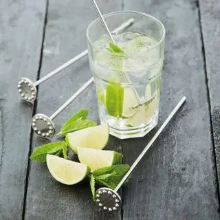 [PR/00353] Cocktailrührstab-Set "Disc" 6-tlg. Edelstahl 