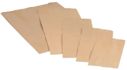 [PR/02805] Papierfaltenbeutel braun N4 17x8x34,5 cm 1000 Stück