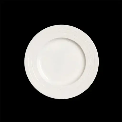 [PR/03078] Teller flach 20,25 cm Fahne Concorde weiß 