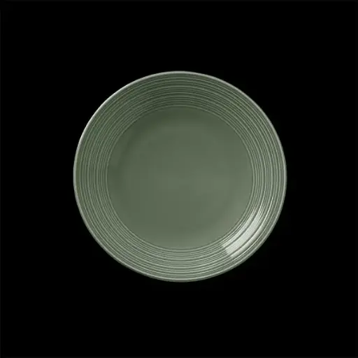 [PR/03113] Teller flach coupe 20,25 cm Concorde Vollglasur grün 