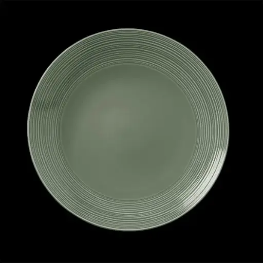 [PR/03114] Teller flach coupe 23 cm Concorde Vollglasur grün  