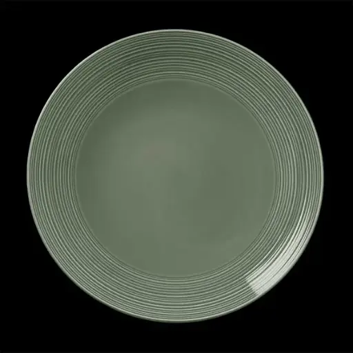 [PR/03116] Teller flach coupe 28 cm Concorde Vollglasur grün  