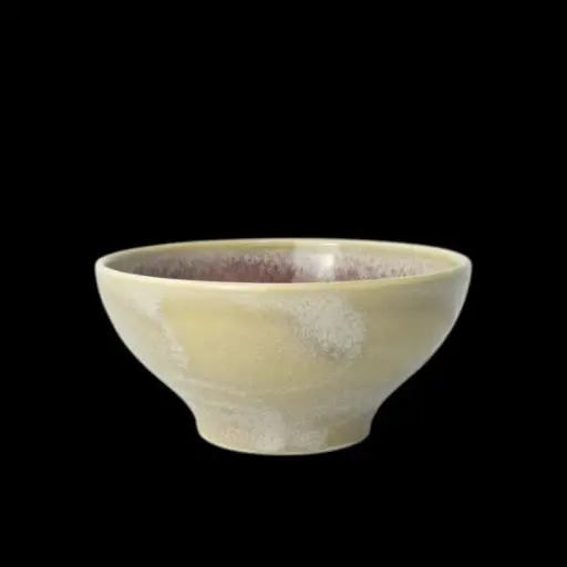 [PR/03143] Tulip Bowl 14 cm Aurora Vesuvius Rose Quartz