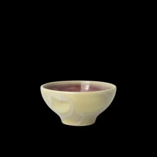 [PR/03147] Tulip Bowl 10 cm Aurora Vesuvius Rose Quartz