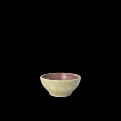 [PR/03151] Tulip Bowl 7 cm Aurora Vesuvius Rose Quartz