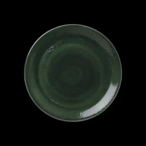 [PR/00361] Coupe Plate 25,5 cm Vesuvius Burnt Emerald