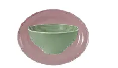 Schüssel rund hoch 15,5 cm mit Relief BEAT Color Glaze 