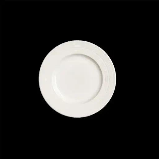 [PR/03077] Teller flach 16,5 cm Fahne Concorde weiß