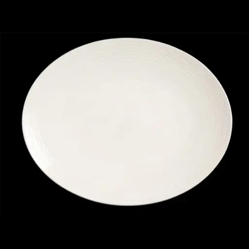[PR/01208] Platte oval coupe 34,25 cm Concorde weiß 