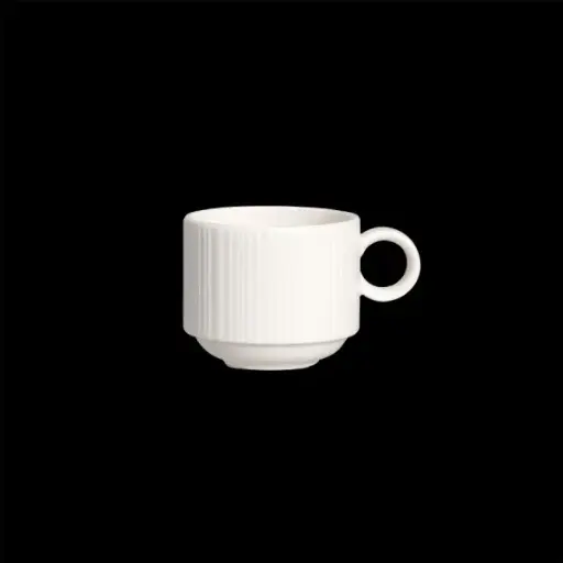 [PR/01461] Espresso-Obere 8,5 cl stapelbar Concorde weiß  