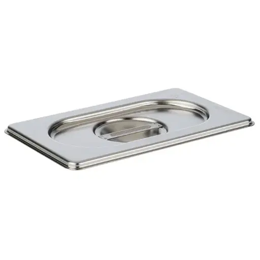 [PR/03758] GN Deckel 2/4 ohne Löffelaussparung Edelstahl  