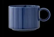 [PR/01498] Cappuccino-Obere 34 cl Concorde Vollglasur blau